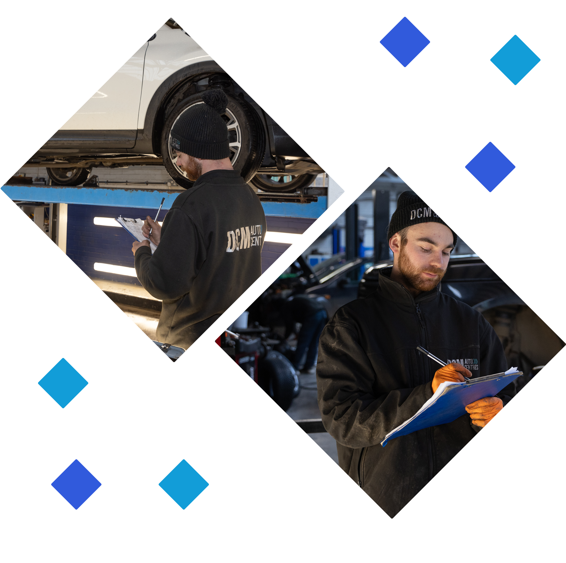 Garage crew performing MOT testing on vehicles in Shaftesbury and Blandford